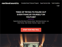 Tablet Screenshot of nextlevelsound.com